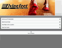 Tablet Screenshot of flyingfeet.com